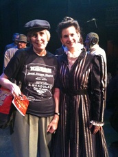 Dracula scholar: Dr. Elizabeth Miller with Mina (Carmen Gillespie)